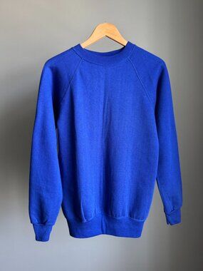 Classic Blue Vintage Sweatshirt Small Tall Slim Fit, St. John's Bay